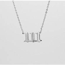 925 Ayar Gümüş Melek Sayısı 111 Kolye