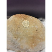 Has Altın Kaplama Üçüncü Göz 925K Kolye