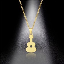 Has Altın Kaplama Gitar 925K Kolye