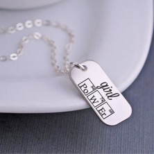 925K Kolye Girl Power Periyodik Tablo