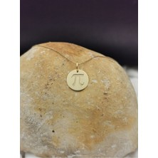 Has Altın Kaplama Pi Sembolü 925K Kolye