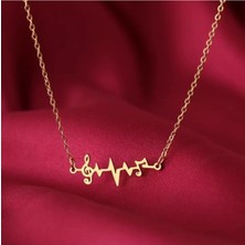 925 Ayar Gümüş Müzik Ritim Kolye