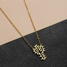 Has Altın Kaplama Kaktüs 925K Kolye