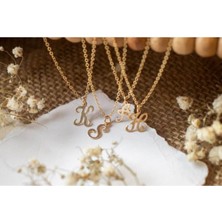 925 Ayar Gümüş Harf Kolye