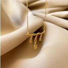 925 Ayar Gümüş Melek Rakamı Sallantılı Harf Kolye