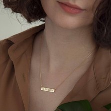 Has Altın Kaplama Romen Rakam 925K Kolye