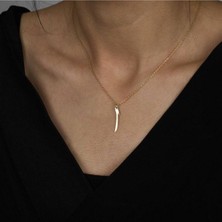 Has Altın Kaplama Elif 925K Kolye