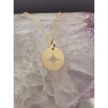 Has Altın Kaplama Kuzey Yıldızı 925K Kolye