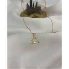 925 Ayar Gümüş Harry Potter Ölüm Yadigarı Kolye