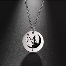 925 Ayar Gümüş Büyücü Disk Kolye