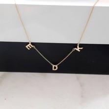 Üç Harf Gümüş Kolye