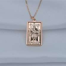 925 Ayar Gümüş Tarot (The Emperor) Imparator Kolye