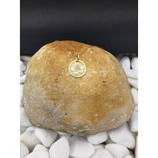 Has Altın Kaplama Hibiskus 925K Kolye