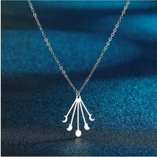 925 Ayar Gümüş Ay’ın Evreleri Kolye