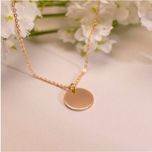 925 Ayar Gümüş Disk Kolye