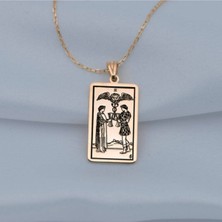 925 Ayar Gümüş Tarot Two Of Cups Iki Bardak Kolye