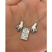 925 Ayar Gümüş Tasarım Tarot Kolye