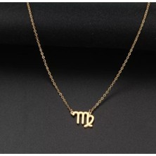 925 Ayar Gümüş Başak Burcu Sembol Kolye