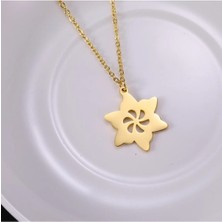 925 Ayar Gümüş Rüzgar Gülü Model Çiçek Kolye