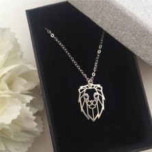 925 Ayar Gümüş Aslan Kolye