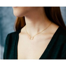 Has Altın Kaplama Kedi 925K Kolye