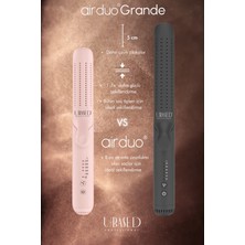 UBASED Air Duo Grande- 2'si1 Soğutmalı Saç Şekillendirici -Black Rose -Titanyum Plaka