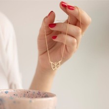 925 Ayar Gümüş Kelebek Kolye