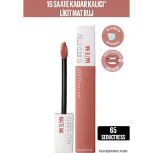 Maybelline New York Super Stay Matte Ink Unnude Likit Mat Ruj - 65 Seductress - Nude 5 ml
