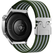 Techno Guru Honor Magic 2 46MM Kordon Hasır Naylon Örgülü ve Özel Metal Toka Tasarımlı Şık KRD133 Kordon