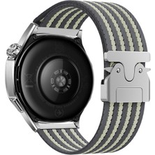 Techno Guru Xiaomi Amazfit Pace Kordon Hasır Naylon Örgülü ve Özel Metal Toka Tasarımlı Şık KRD133 Kordon