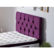 Niron Purple Tek Kişilik Yatak Başlığı - 90 cm Mor Kumaş Başlık - Baza ve Karyola Başlığı