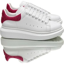 Globalux Women’s Alexander Mcqueen Sneakers - Sneaker In White/red - Alexander Mcqueen Kadın Sneaker