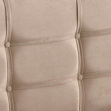 Niron Yatak Polo Tek Kişilik Yatak Başlığı - 80 cm Sütlü Kahve Kumaş Başlık