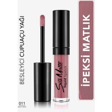 Flormar Kadife Dokulu Likit Mat Ruj - Silk Matte Liquid Lipstick - 011 Mısty Rosy - 8690604505388