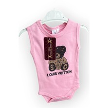 Woops Baby Marka Wilton Desen Çıtçıtlı Kolsuz Bady Unisex 6-24 Ay