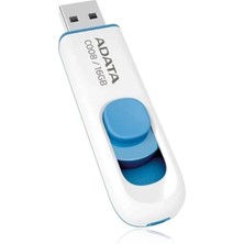 Adata C008 16 GB USB 2.0 Geri Çekilebilir Kapaksız Flash Bellek 16 GB Beyaz
