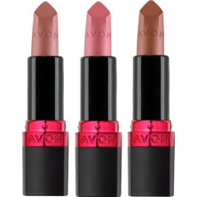 Avon Ultra Mat Ruj Paketi Marvellous Mocha, Nude Suede Ve Pure Pink