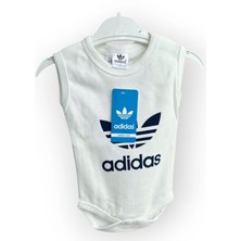Baby Marka Addas Desen Çıtçıtlı Kolsuz Bady Unisex 6-24 Ay