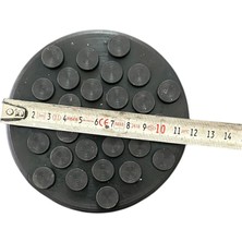 Kauçuk Oto Lift Ayak Tampon Takoz Seti [dış ÇAP:115 Mm, Kalınlık: 25 Mm] (4 Adet)