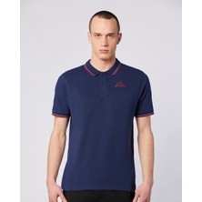 Korpo Ezio 2 Tur Erkek Lacivert-Kırmızı Regular Fit Polo Yaka Tişört