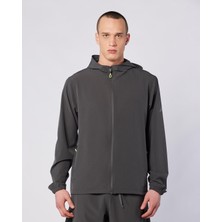 Fastina Full Zip Erkek Antrasit Regular Fit Hoodie