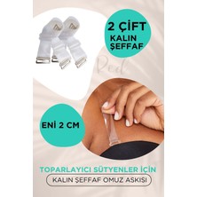 Red İç Giyim Toparlayıcı Sütyenler Ile Uyumlu Kalın Şeffaf Omuz Askısı ( 2 Çift )