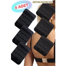 Red İç Giyim 6 Adet Sütyen Uzatma Eki (Agraf) 3 Adet 2x3, 3 Adet 3x3