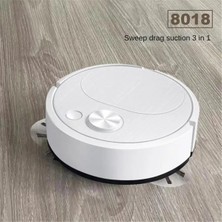 Otomatik Elektrikli Süpürgeler USB Şarjlı Mini Temizlik Makinesi Akıllı Süpürme Paspaslama Robot Elektrikli Süpürgeler, Siyah (Yurt Dışından)