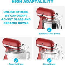 Kitchenaid Mikseri Için W10616906 Dökme Kalkanı Için Sıçrama Koruyucu KN1PS 4.5-5qt K45SS, KSM75, KSM150PS Modellerine Uygun (Yurt Dışından)