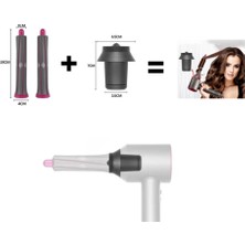 Saç Kurutma Makinesi Uzun Namlulu Ek Parçası Dyson Airwrap Uzun Kıvırma Namlulu Saç Kurutma Makinesi Hava Şekillendirici Alet 2 Adet (Yurt Dışından)