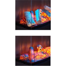 Korflame Korvista - 100  cm  Üç Açık Şömine