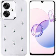 Xiaomi Poco C65 Kılıf Airbag Tasarımlı Simli Şeffaf Kutup Kapak