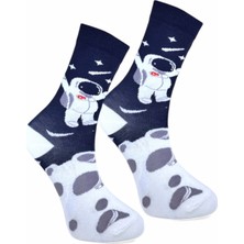Hanse Socks 5'li Uzay Desenli Spor Çorap Seti