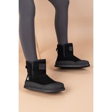 Getcho Muso Kadın Süet Siyah Içi Tüylü Kısa Bot BNI-11234